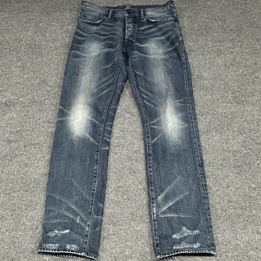 PRPS Barracuda Jeans 30x32 Distressed Vintage Washed Blue Denim Straight Fit
